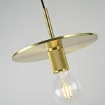 Подвесной светильник RH Utilitaire Disk Shade Pendant Brass от ImperiumLoft