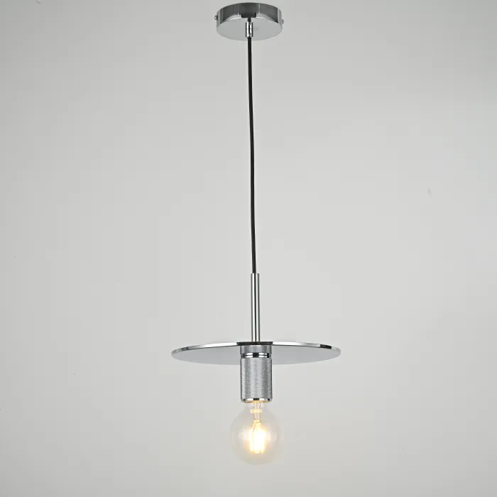 Подвесной светильник RH Utilitaire Disk Shade Pendant Silver от ImperiumLoft