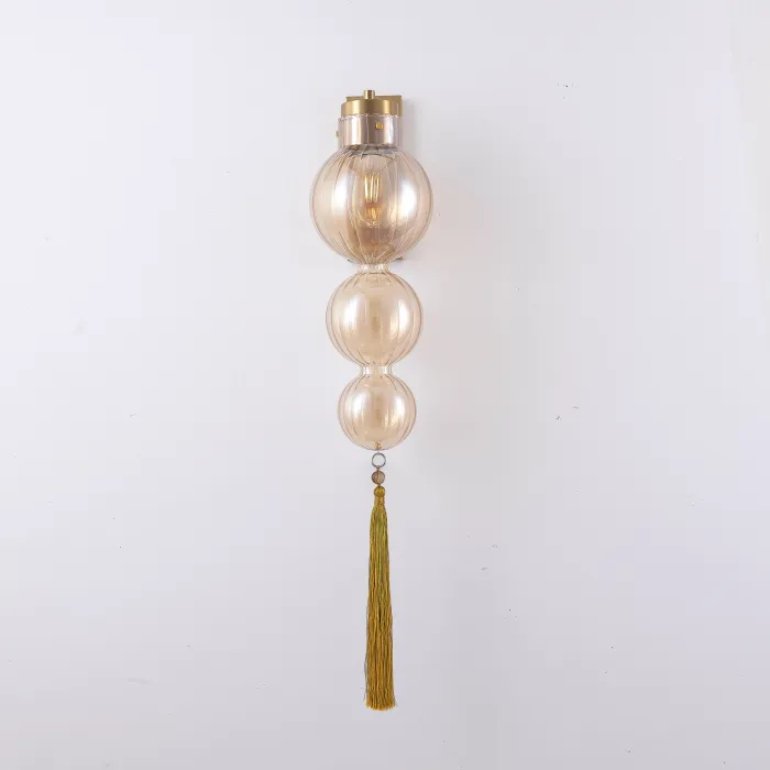 Бра Heathfield Lighting - Medina Wall brass/amber от ImperiumLoft