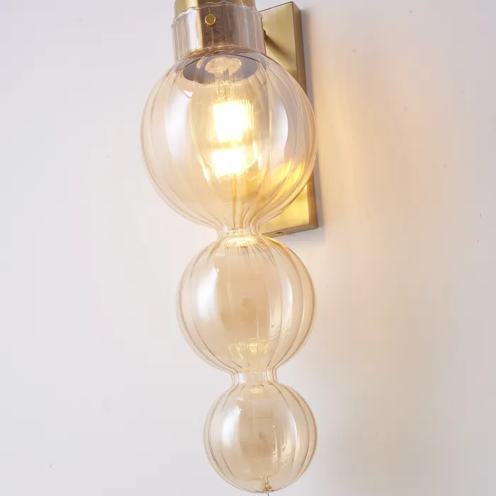Бра Heathfield Lighting - Medina Wall brass/amber от ImperiumLoft