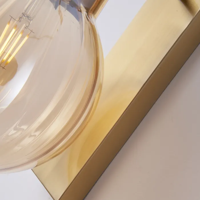 Бра Heathfield Lighting - Medina Wall brass/amber от ImperiumLoft
