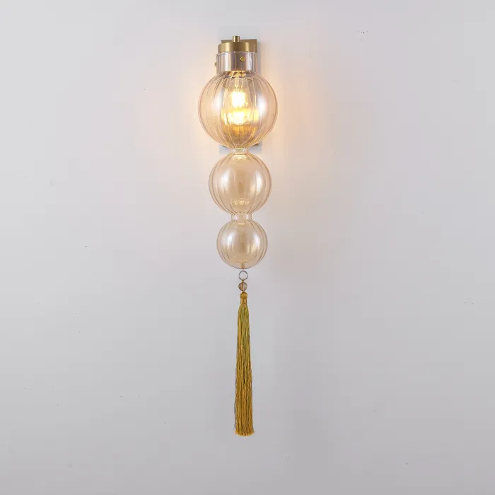 Бра Heathfield Lighting - Medina Wall brass/amber от ImperiumLoft