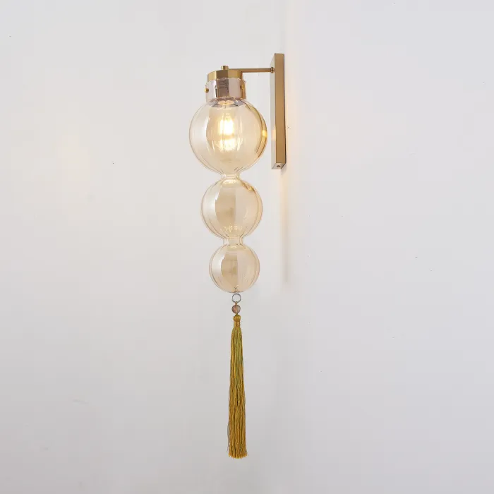Бра Heathfield Lighting - Medina Wall brass/amber от ImperiumLoft