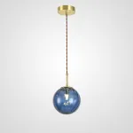 Подвесной светильник ASKA D200 Blue от ImperiumLoft