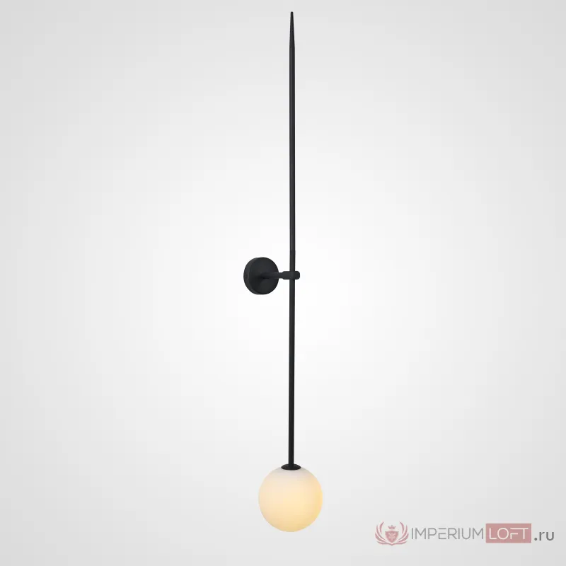 Настенный светильник LINES Ball 150 Black от ImperiumLoft