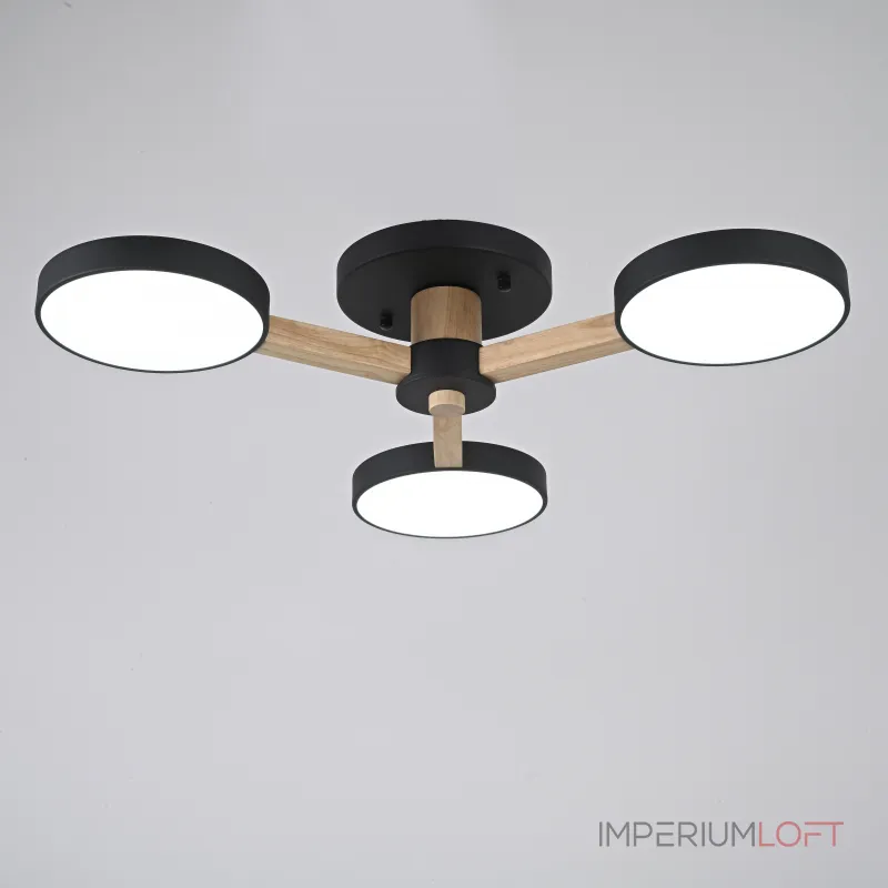 Потолочная люстра TURNA 3 Black от ImperiumLoft Потолочная люстра TURNA 3 Black от ImperiumLoft