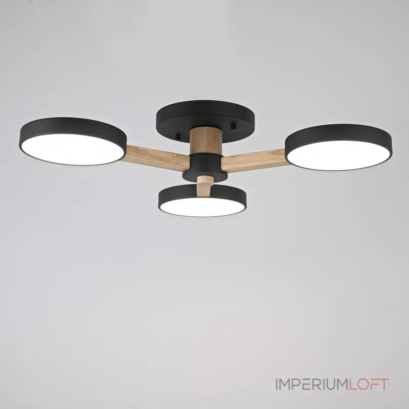 Потолочная люстра TURNA 3 Black от ImperiumLoft Потолочная люстра TURNA 3 Black от ImperiumLoft