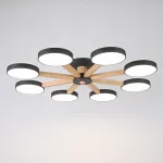 Потолочная люстра TURNA 8 Black от ImperiumLoft