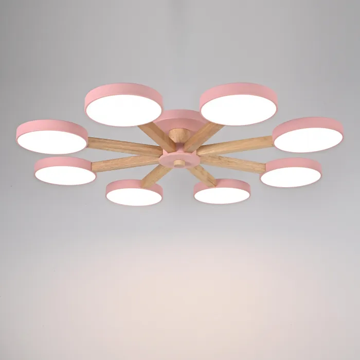 Потолочная люстра TURNA 8 Pink от ImperiumLoft