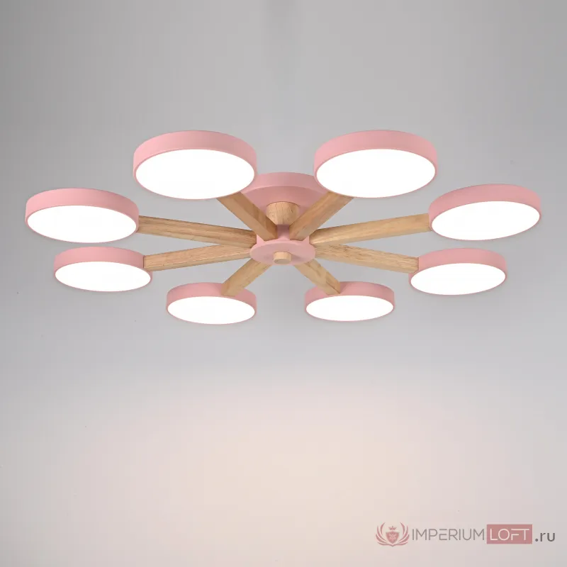Потолочная люстра TURNA 8 Pink от ImperiumLoft
