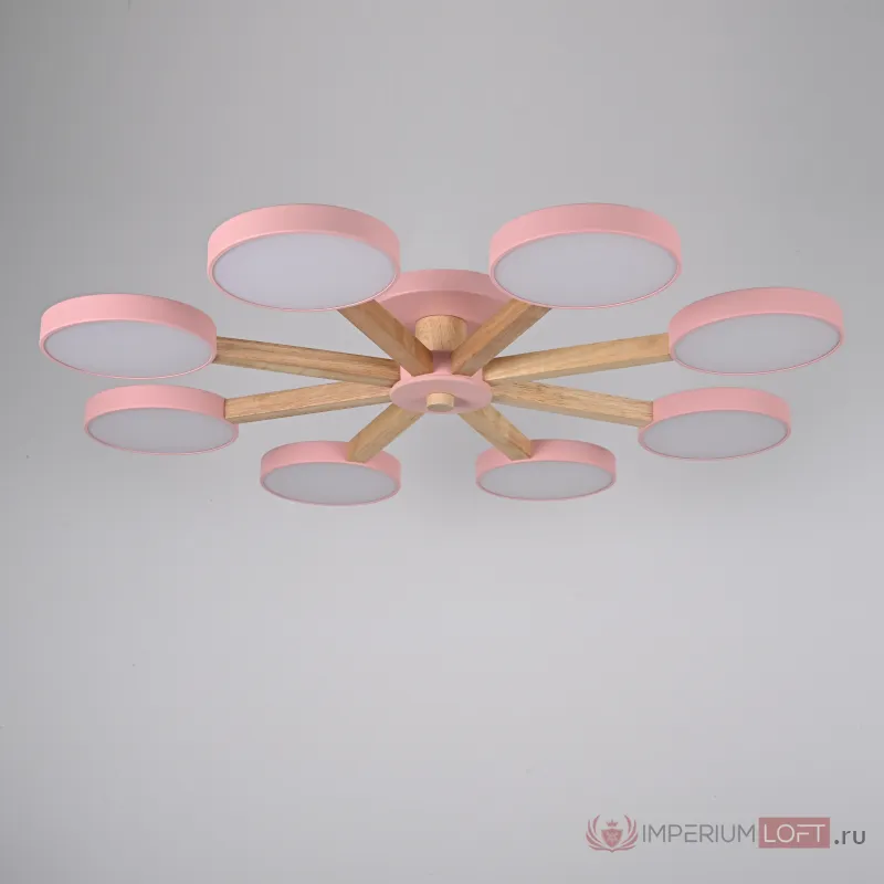 Потолочная люстра TURNA 8 Pink от ImperiumLoft