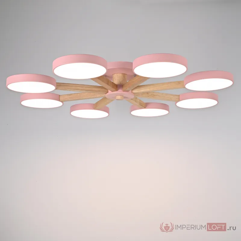 Потолочная люстра TURNA 8 Pink от ImperiumLoft