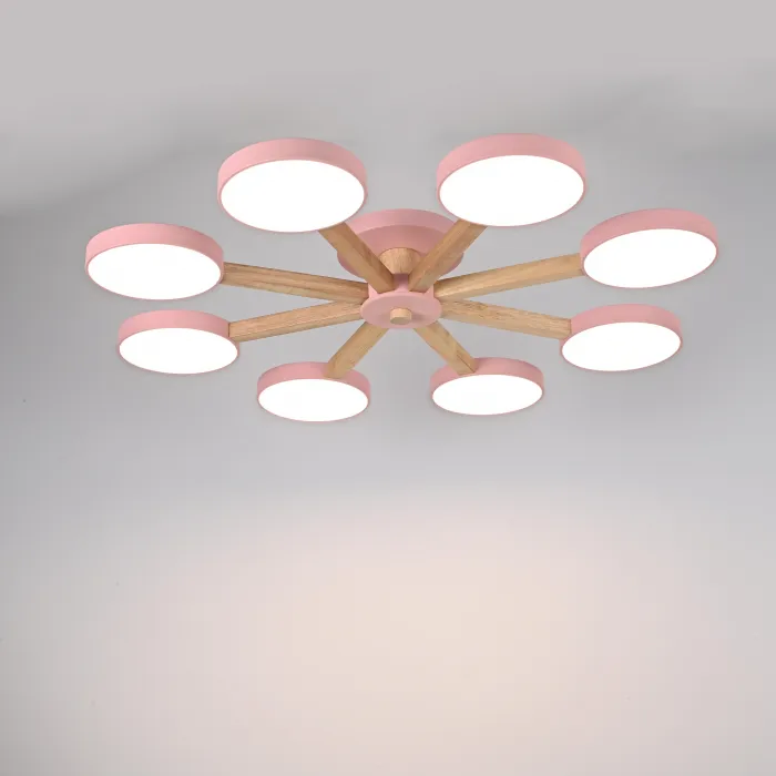 Потолочная люстра TURNA 8 Pink от ImperiumLoft