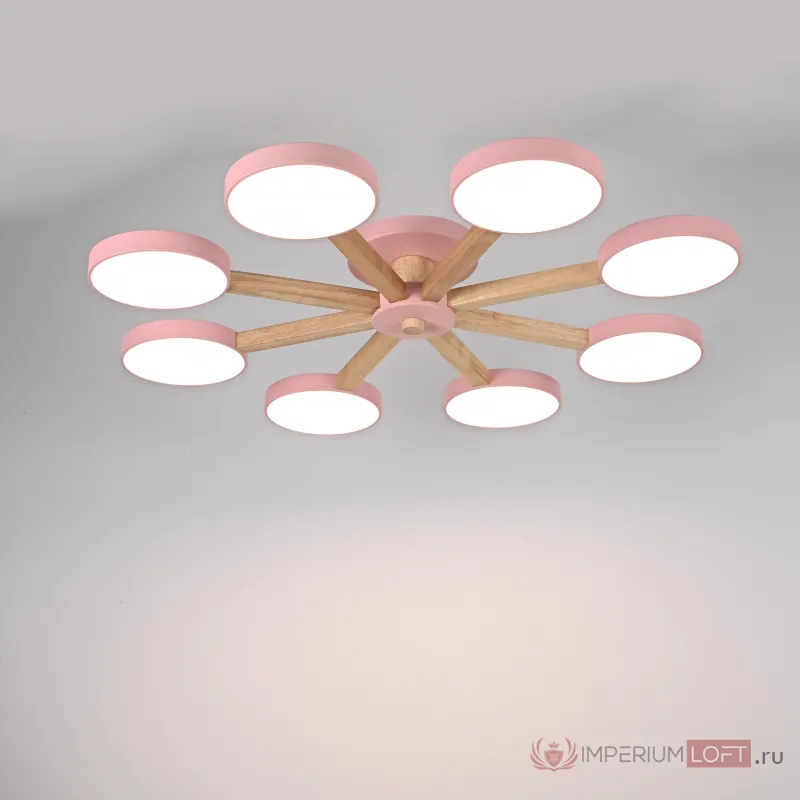 Потолочная люстра TURNA 8 Pink от ImperiumLoft