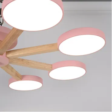 Потолочная люстра TURNA 8 Pink от ImperiumLoft