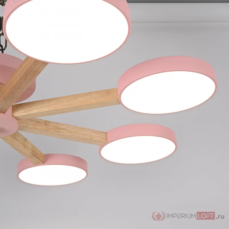 Потолочная люстра TURNA 8 Pink от ImperiumLoft