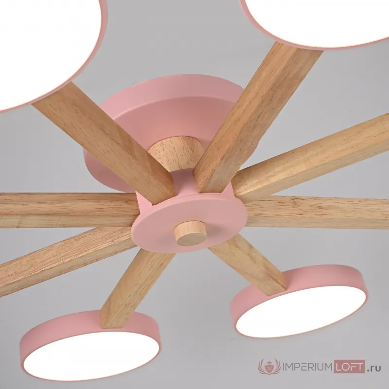 Потолочная люстра TURNA 8 Pink от ImperiumLoft