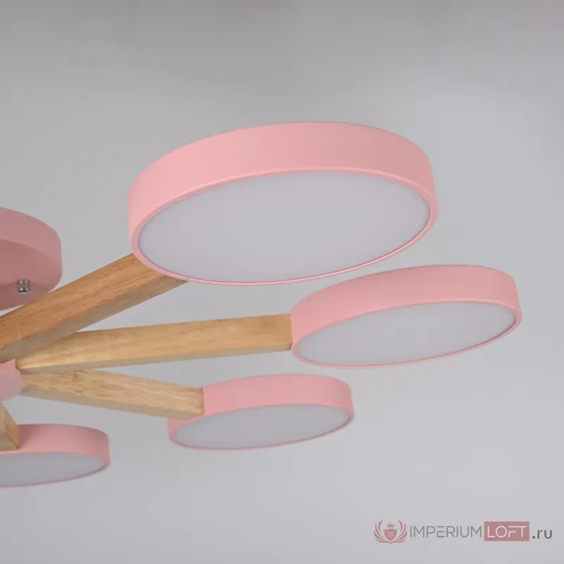 Потолочная люстра TURNA 8 Pink от ImperiumLoft
