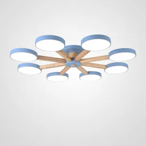 Потолочная люстра TURNA 8 Blue