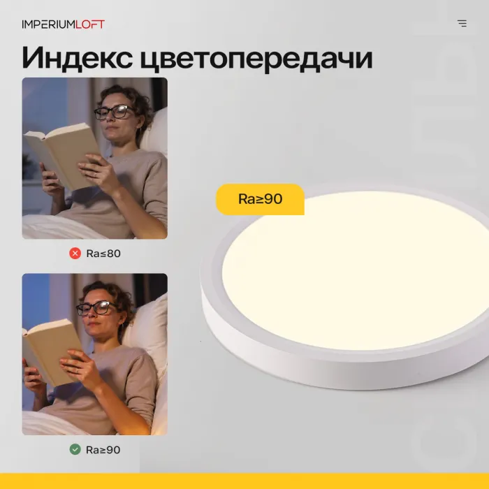 Потолочный светильник SLIM D23 Белый от ImperiumLoft