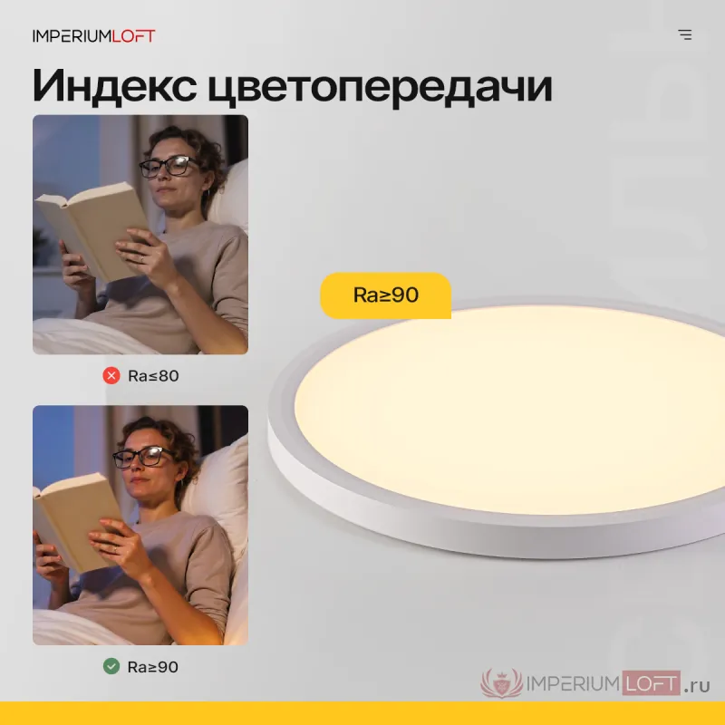 Потолочный светильник SLIM D30 Белый от ImperiumLoft