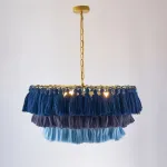 Подвесная люстра TASSEL Синий от ImperiumLoft