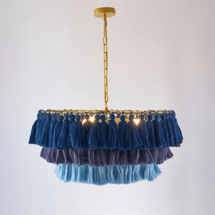 Подвесная люстра TASSEL Синий от ImperiumLoft