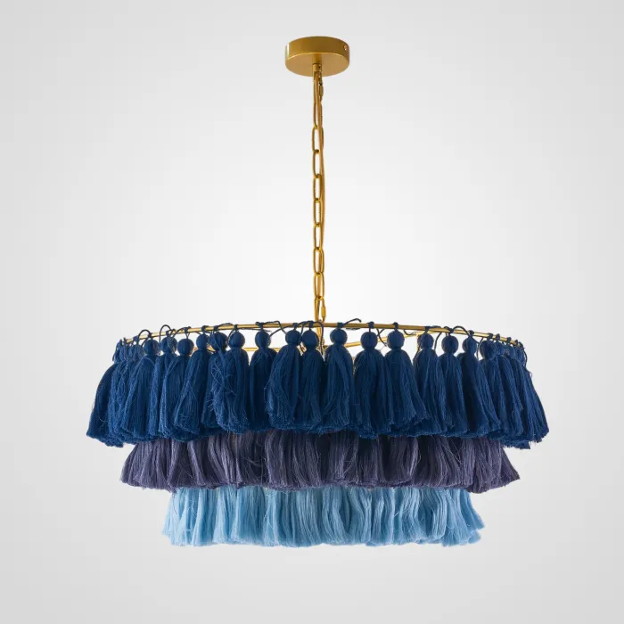Подвесная люстра TASSEL Синий от ImperiumLoft