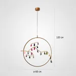 Подвесной светильник AGATE 10 multicolour D60 от ImperiumLoft