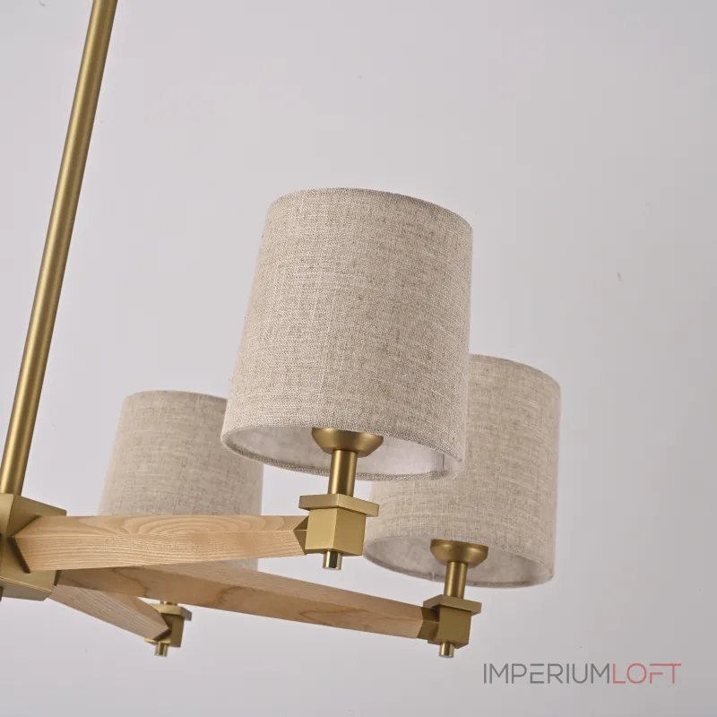 Люстра Jorgenson D85 Beige/Light wood от ImperiumLoft