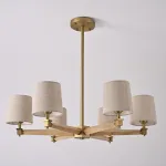 Люстра Jorgenson D85 Beige/Light wood от ImperiumLoft