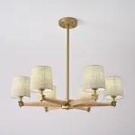 Люстра Jorgenson D85 Beige/Light wood от ImperiumLoft
