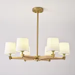 Люстра Jorgenson D85 White/Light wood от ImperiumLoft