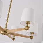Люстра Jorgenson D85 White/Light wood от ImperiumLoft