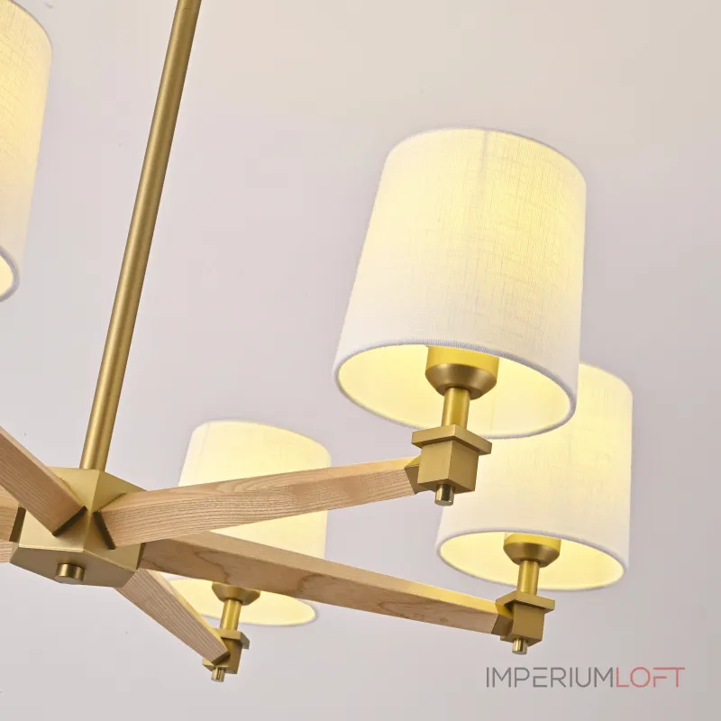 Люстра на штанге Jorgenson D85 White/Light wood