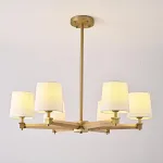 Люстра Jorgenson D85 White/Light wood от ImperiumLoft