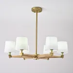 Люстра Jorgenson D85 White/Light wood от ImperiumLoft