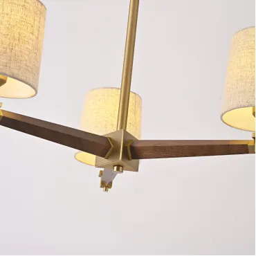 Люстра Jorgenson D70 Beige/Dark wood от ImperiumLoft