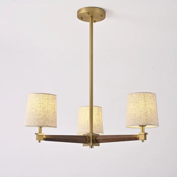 Люстра Jorgenson D70 Beige/Dark wood от ImperiumLoft