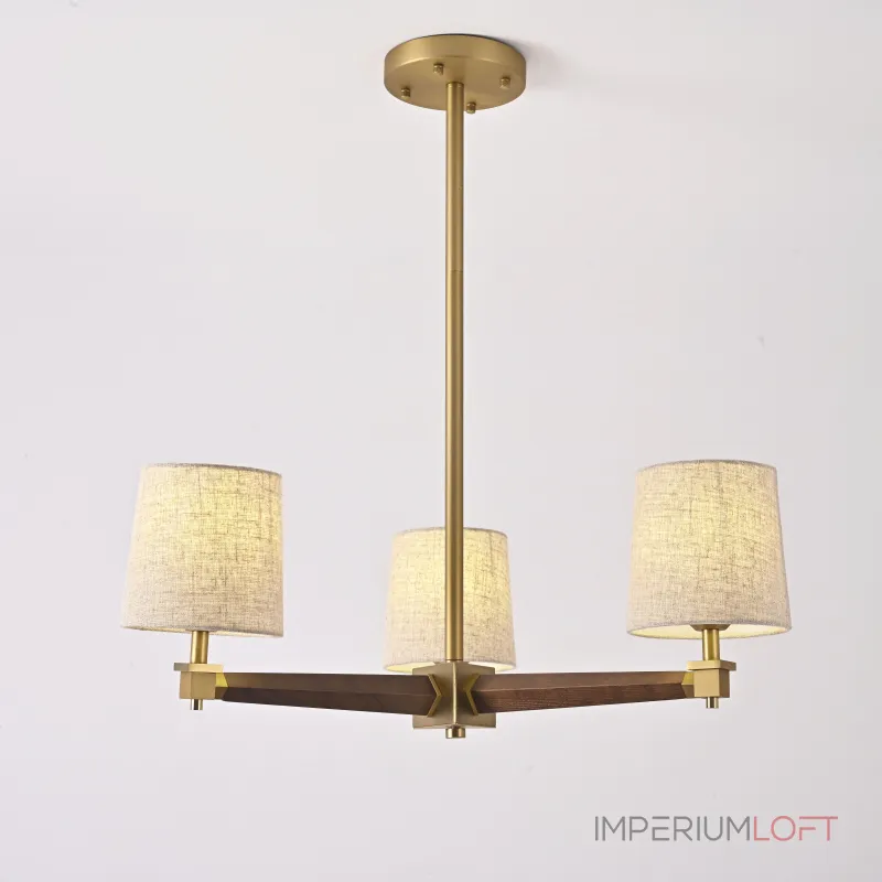 Люстра Jorgenson D70 Beige/Dark wood от ImperiumLoft