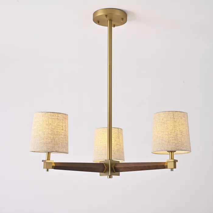 Люстра Jorgenson D70 Beige/Dark wood от ImperiumLoft