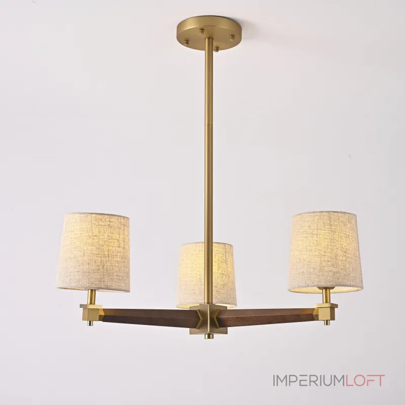 Люстра Jorgenson D70 Beige/Dark wood от ImperiumLoft