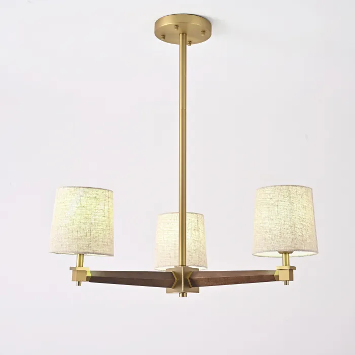 Люстра Jorgenson D70 Beige/Dark wood от ImperiumLoft