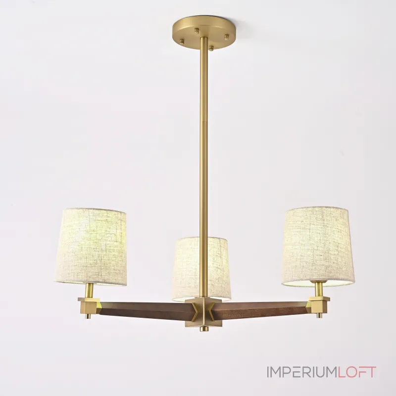 Люстра Jorgenson D70 Beige/Dark wood от ImperiumLoft