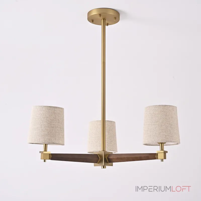 Люстра Jorgenson D70 Beige/Dark wood от ImperiumLoft