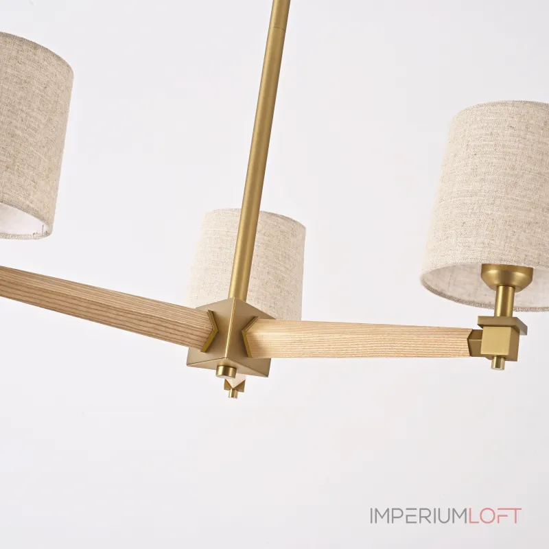 Люстра Jorgenson D70 Beige/Light wood от ImperiumLoft