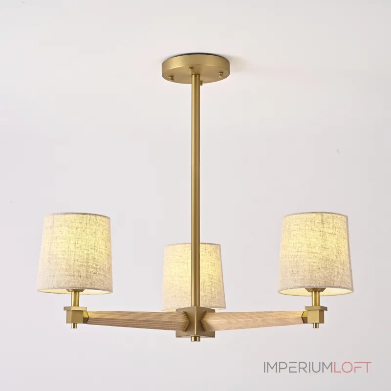 Люстра Jorgenson D70 Beige/Light wood от ImperiumLoft