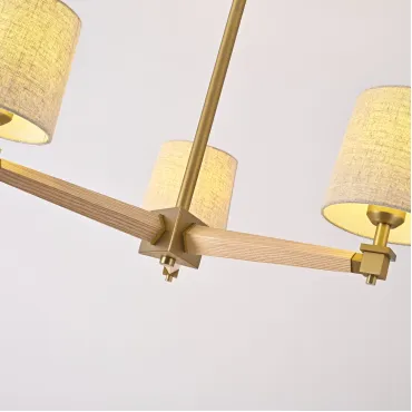 Люстра Jorgenson D70 Beige/Light wood от ImperiumLoft