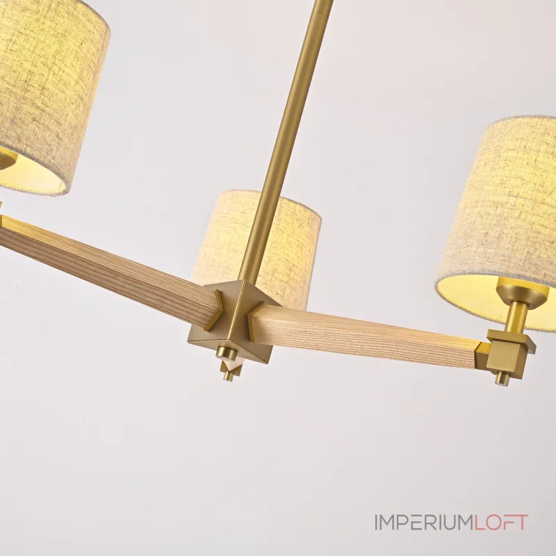 Люстра Jorgenson D70 Beige/Light wood от ImperiumLoft