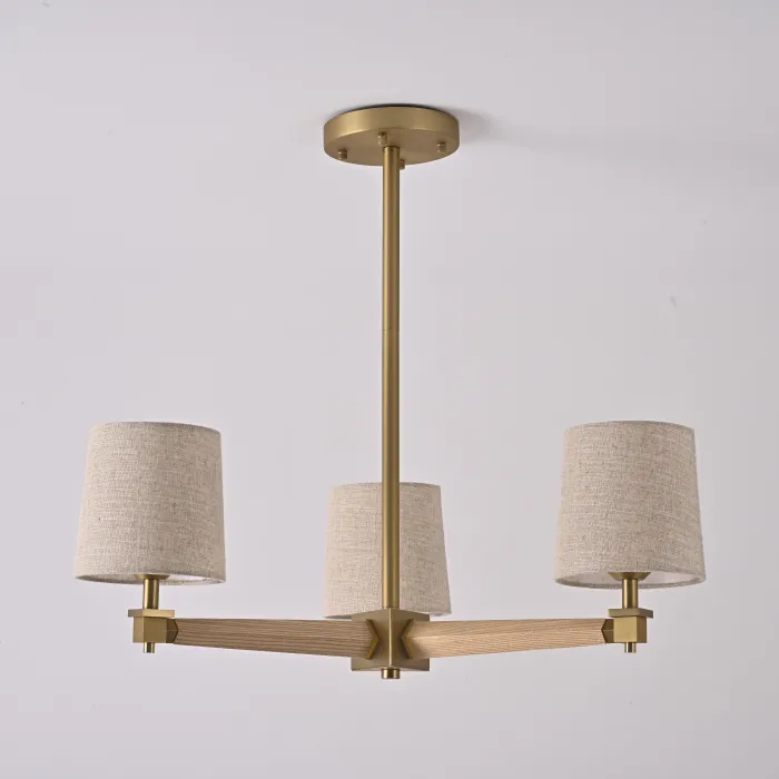 Люстра Jorgenson D70 Beige/Light wood от ImperiumLoft